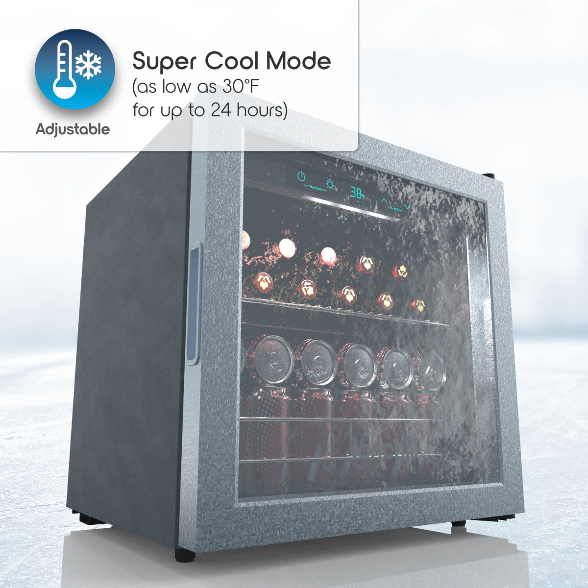 48-Can Compact Beverage Refrigerator D7923
