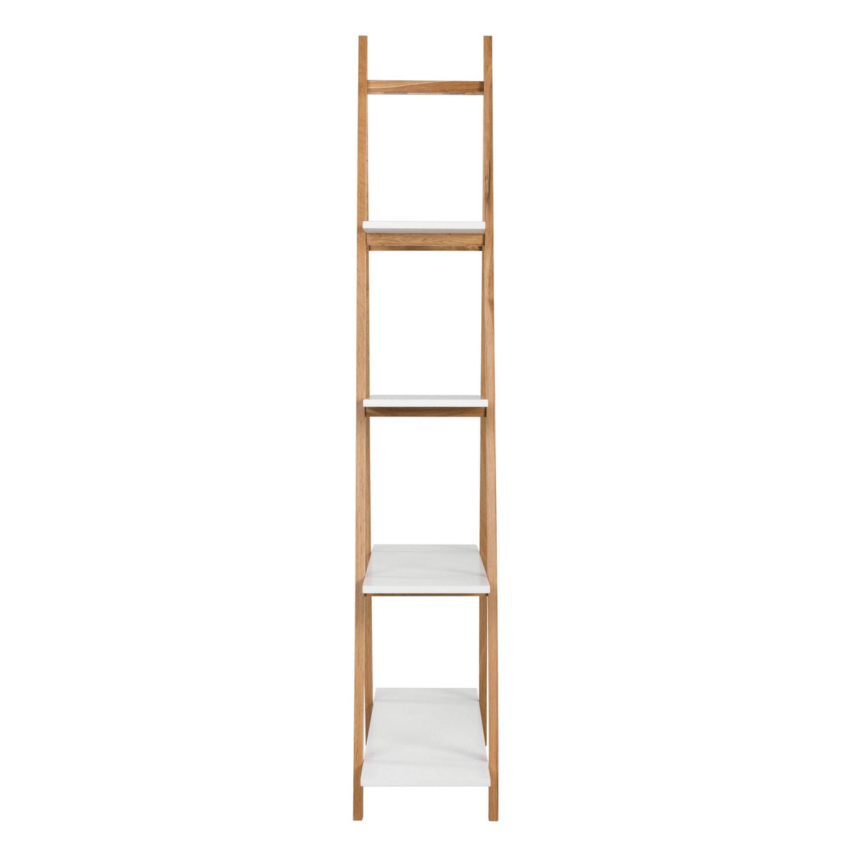 Oak/White Ladder Bookshelf D539