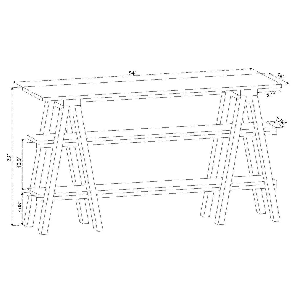 Natural Wooden Horizontal Bookshelf H2548