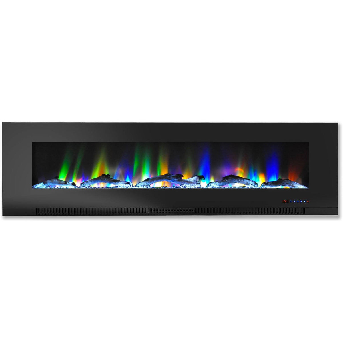 Black Wall-Mount Electric Fireplace P11958
