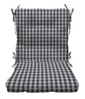 Indoor Outdoor Tufted Mid Back Chair Cushion J7373