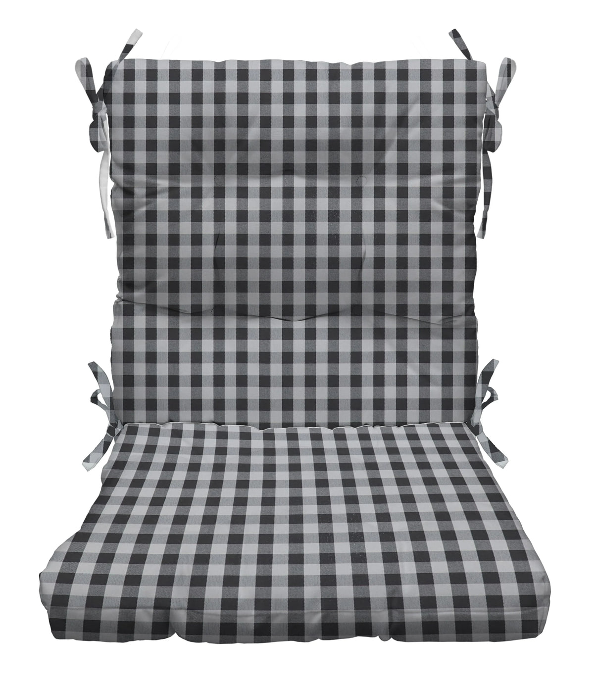 Indoor Outdoor Tufted Mid Back Chair Cushion J7373